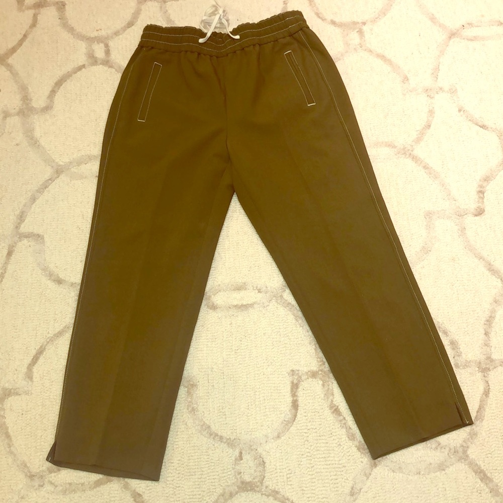 J. Crew drapey olive green east pants